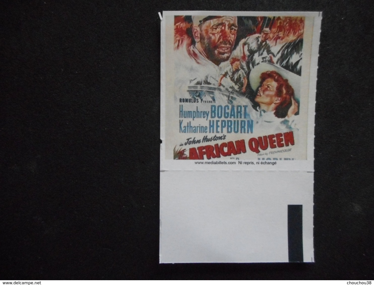 BILLET De CINEMA "AFRICAN QUEEEN" - Autres Formats