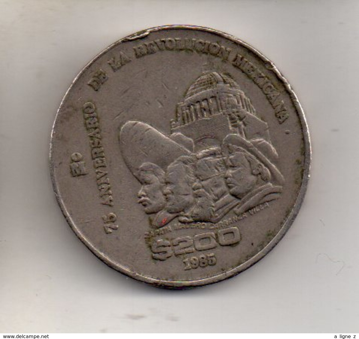 REF 1 : Monnaie Coin Mexique Mexico 200 Pesos MXP 1985 - Mexique