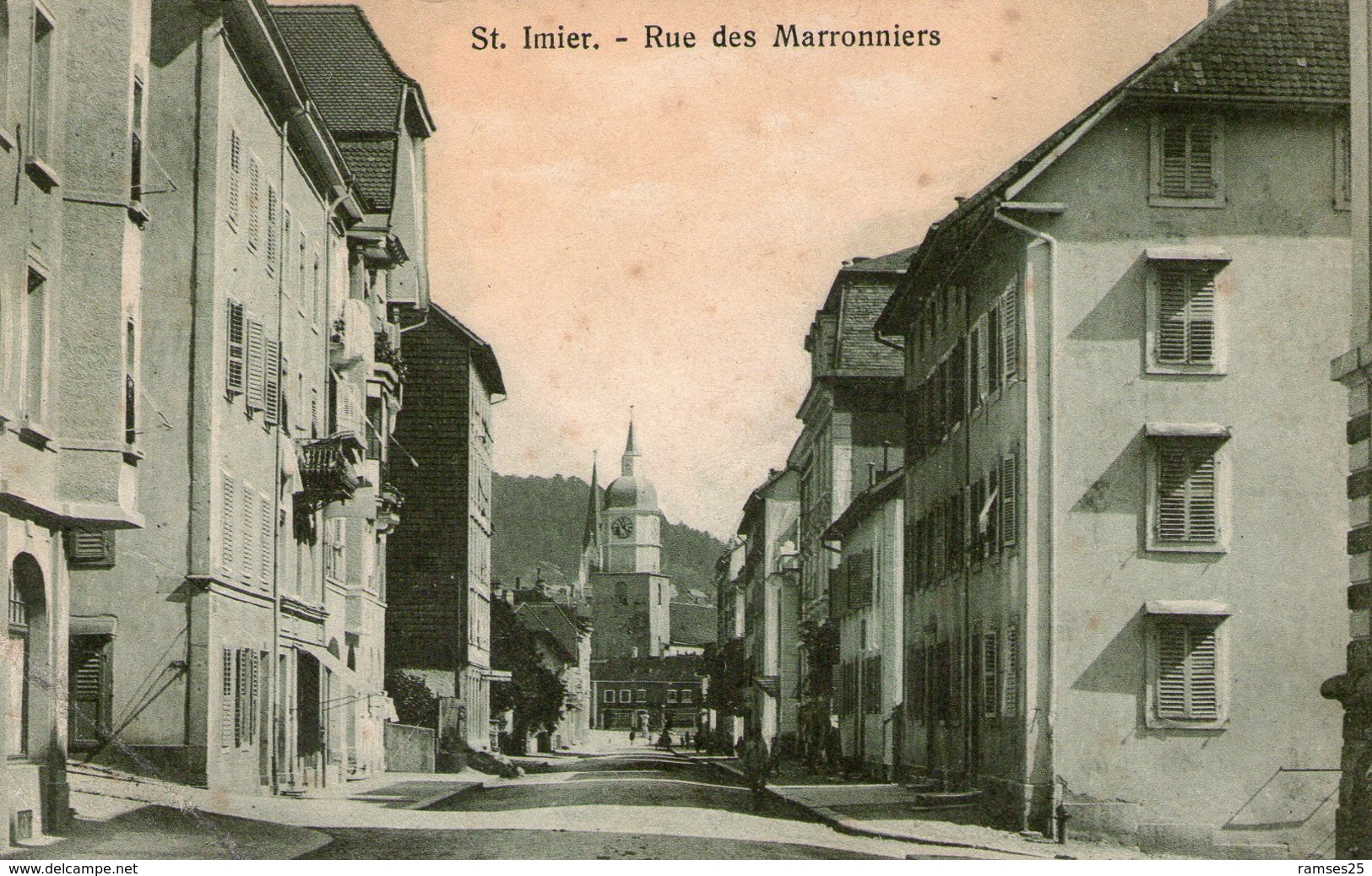 (101)  CPA  Saint Imier  Rue Des Marronniers (Bon Etat) - Saint-Imier 