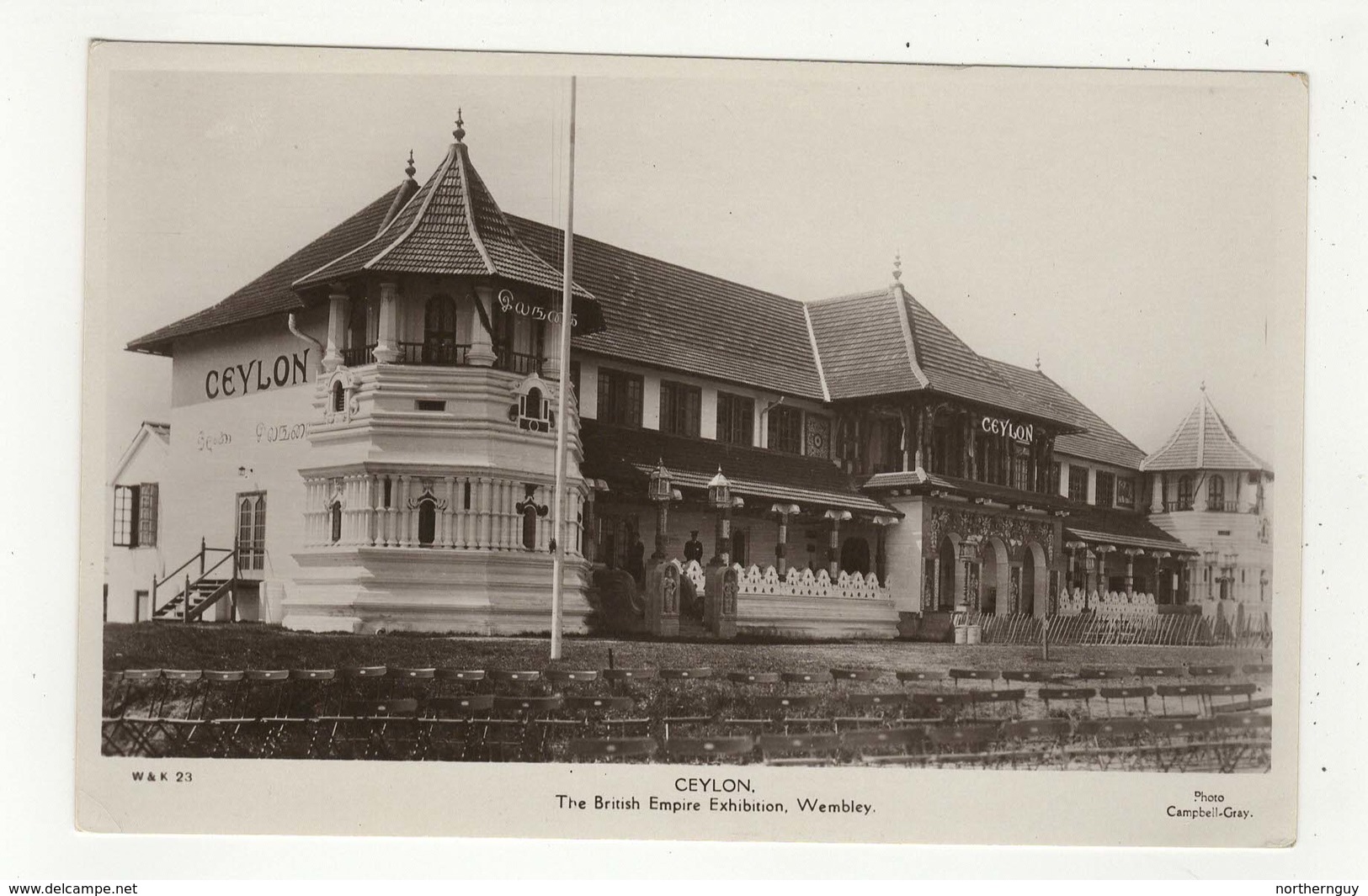 WEMBLEY, England, Ceylon Building At British Empire Exhibition, 1924 RPPC - Autres & Non Classés