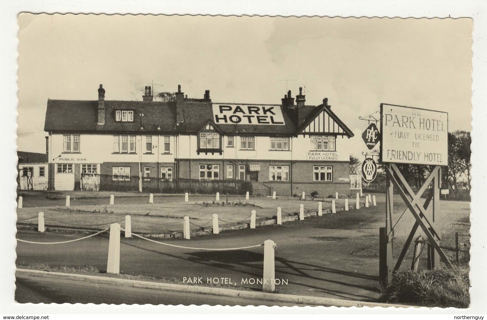 MONKTON, UK, Park Hotel & Pub, Old RPPC - Autres & Non Classés