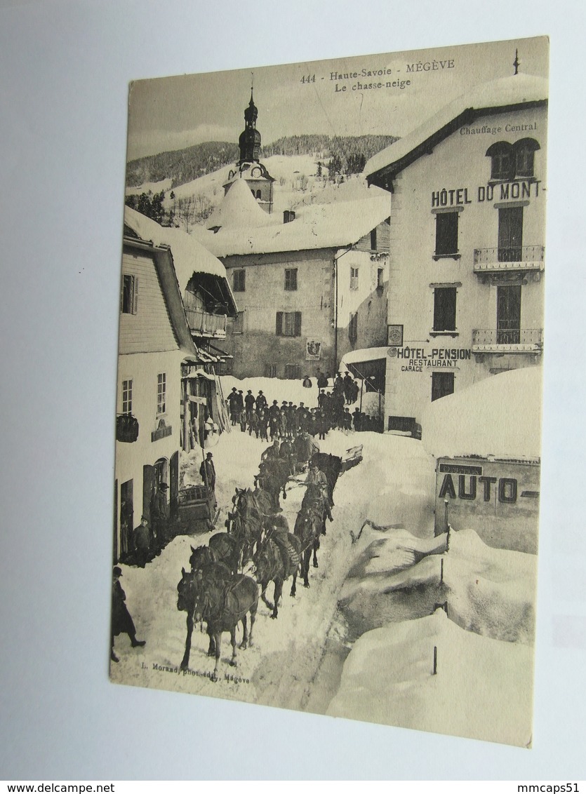 MEGEVE  Le Chasse-neige Animé 74 Haute Savoie - Megève