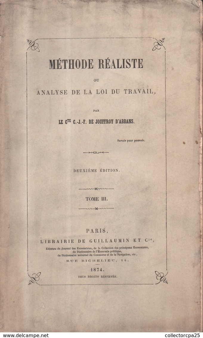 Méthode Réaliste Comte CJF De Jouffroy D'Abbans Besançon Doubs 3 Tomes Complets - Franche-Comté