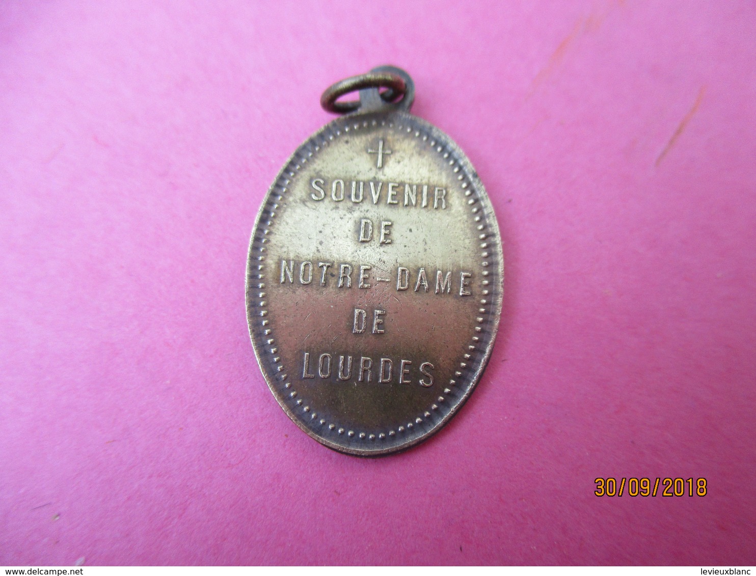 Médaille De Chaînette/Souvenir De ND De Lourdes/Je Suis L'immaculée Conception /Début  XXéme Siécle   CAN789 - Religion & Esotericism