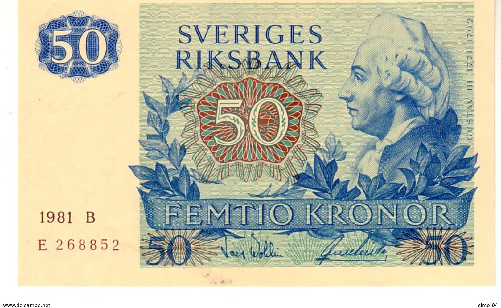 Sweden P,53   50 Kronor 1981 Unc - Svezia