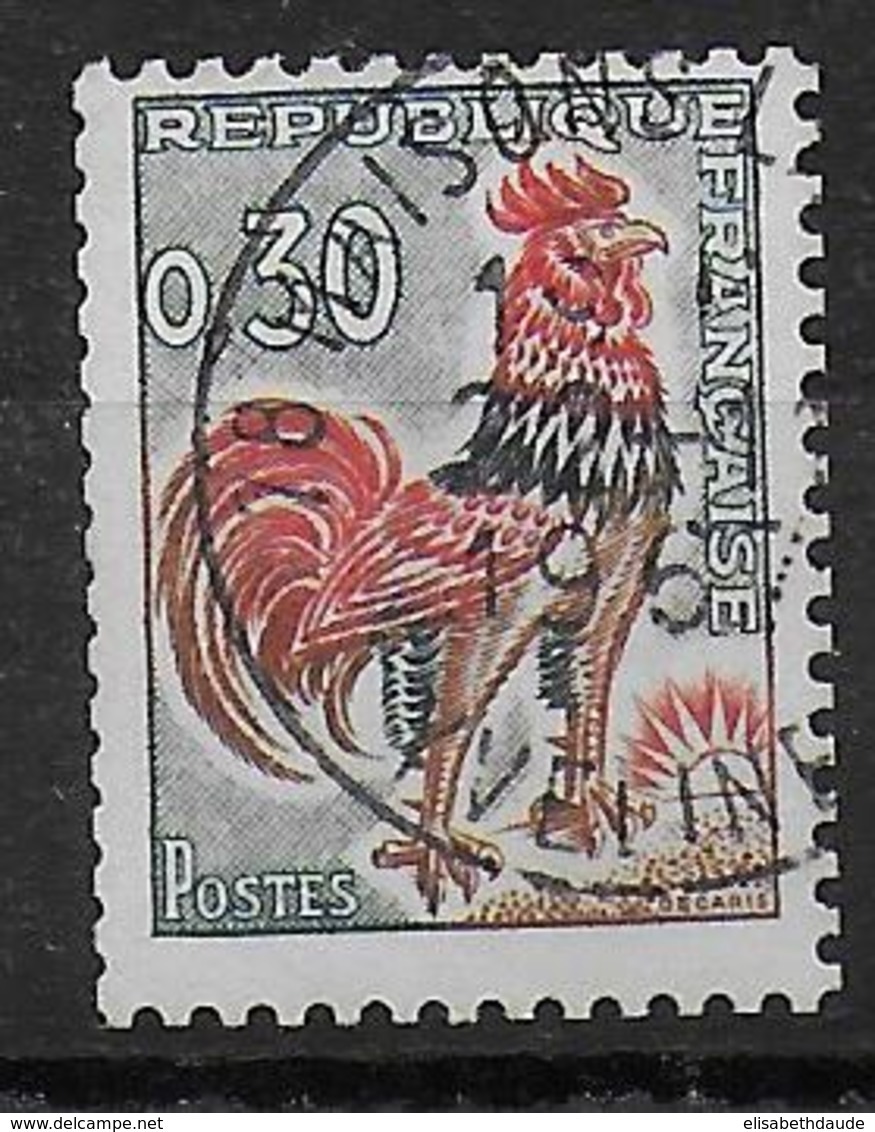 TYPE COQ DECARIS - ROULETTE AVEC NUMERO ROUGE - YVERT N°1331A OBLITERE 1967 - 1962-1965 Cock Of Decaris