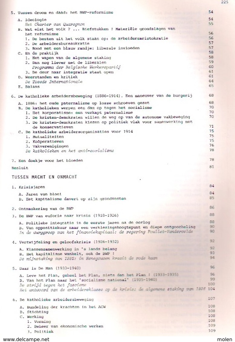 WAT ZOUDT GIJ ZONDER T WERKVOLK ZIJN? 1,5eeuw Arbeidersstrijd In België 1830-1966 228pp ©1977 VAKBOND Geschiedenis Z749 - Labor Unions