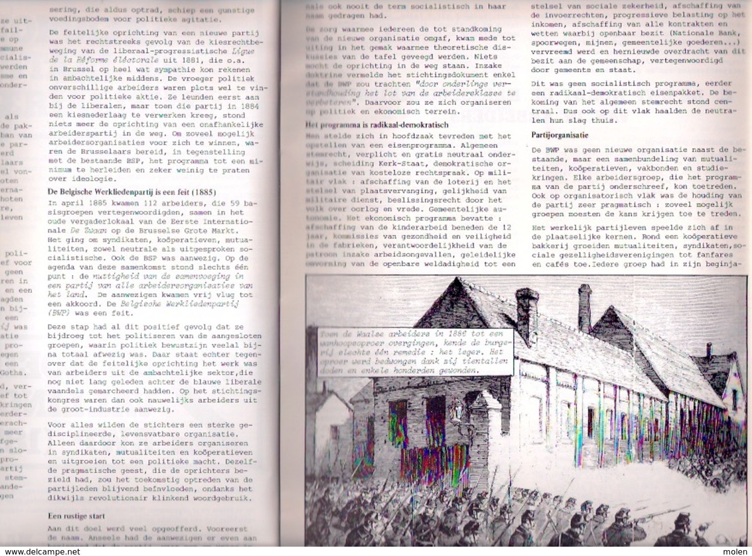 WAT ZOUDT GIJ ZONDER T WERKVOLK ZIJN? 1,5eeuw arbeidersstrijd in België 1830-1966 228pp ©1977 VAKBOND geschiedenis Z749