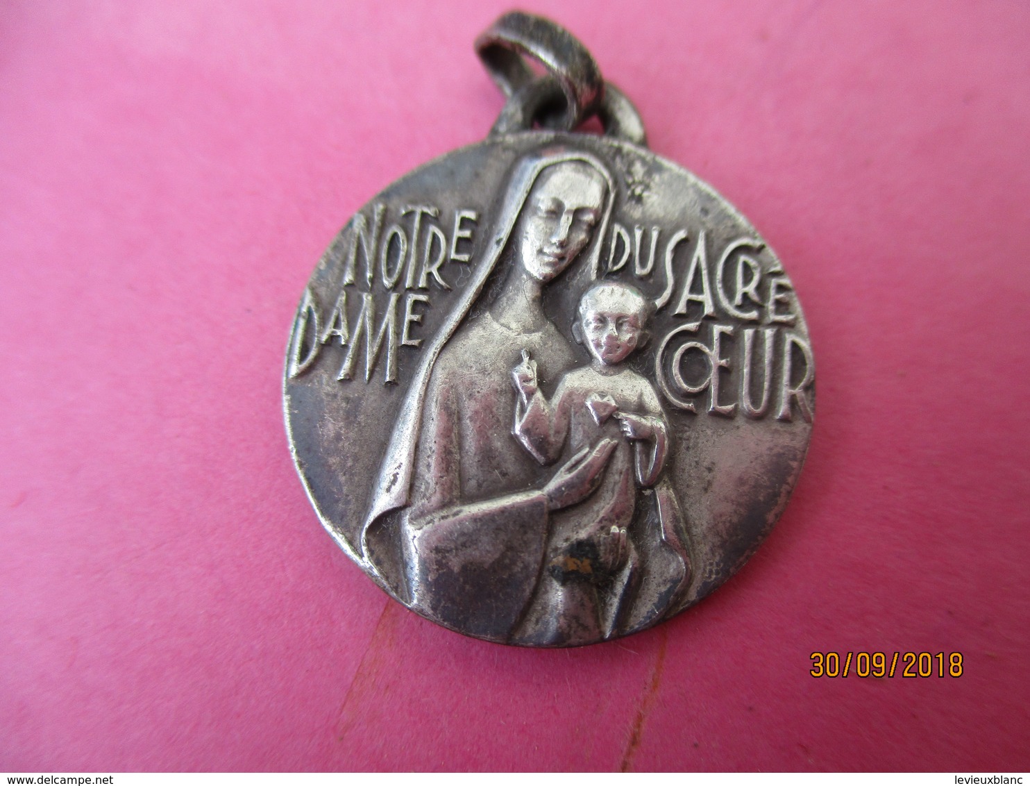 Médaille De Chaînette/Notre Dame Du Sacré Cœur/Vers 1950   CAN790 - Religion & Esotericism
