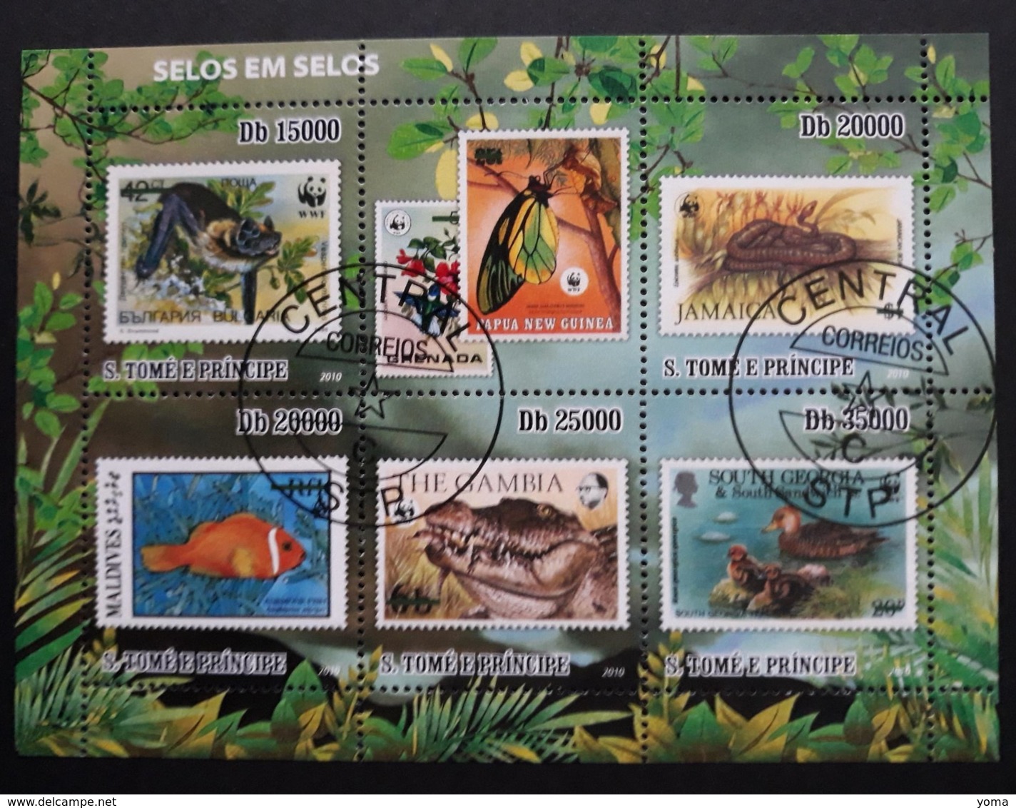 N° 3672 à 3676       Protection De La Nature  - Faune  -  Oblitérés - Sao Tome Et Principe