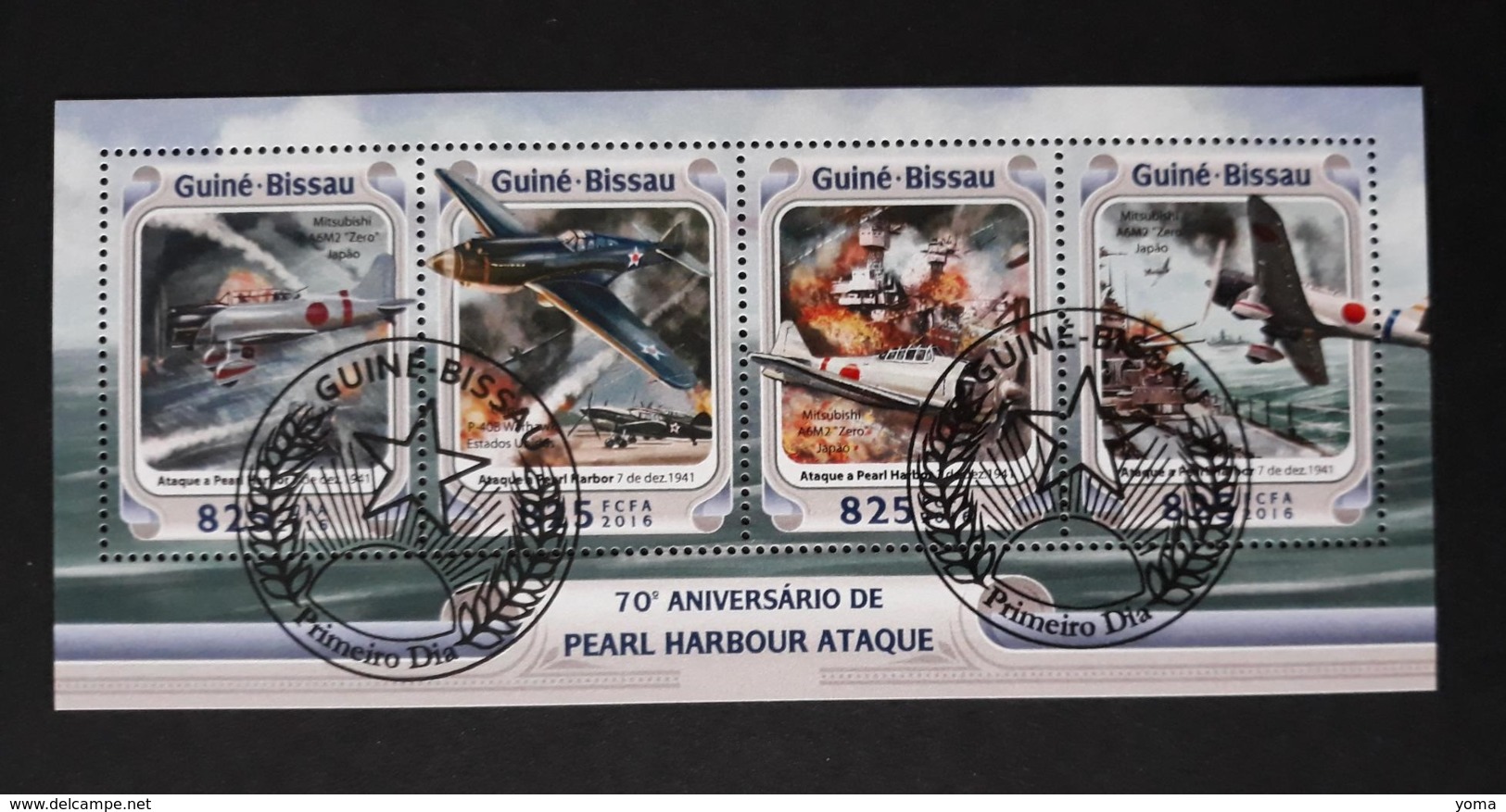 N° 6426 à 6429      L' Attaque De Pearl Harbour  -  Oblitérés - Guinée-Bissau