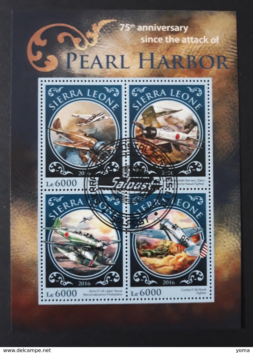 N° 5733 à 5736      L' Attaque De Pearl Harbour  -  Oblitérés - Sierra Leone (1961-...)