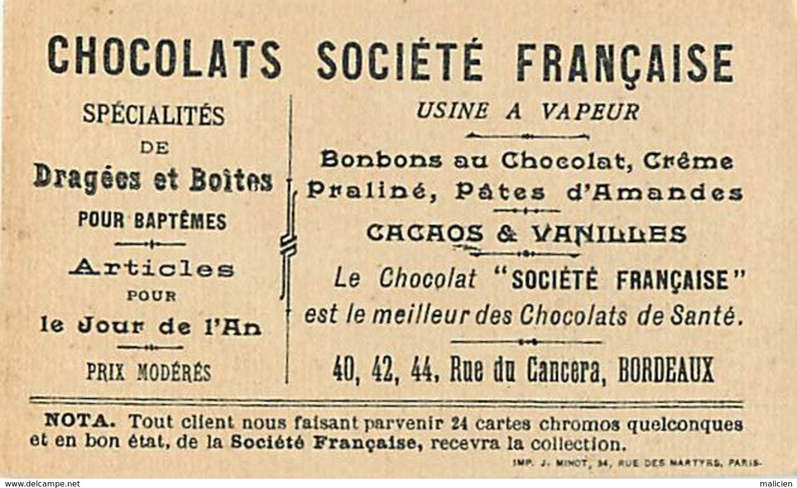 - Chromos -ref-ch529- Chocolats Societe Française - Usine à Vapeur - Bordeaux - Tom Tit - Percer Un Sou ...- Magie - Autres & Non Classés