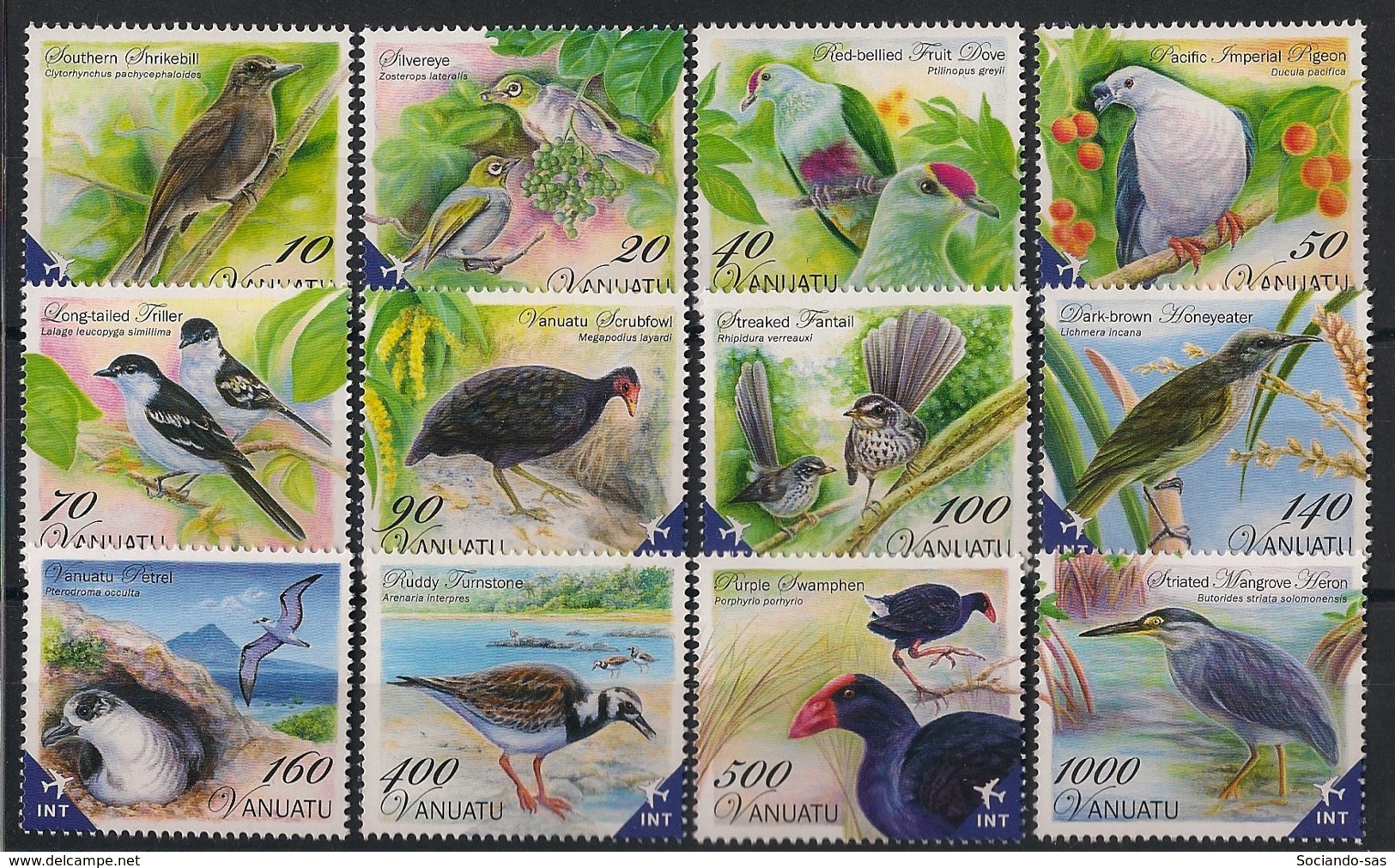 Vanuatu - 2012 - N°Yv. 1409 à 1420 - Birds / Oiseaux - Complete Set - Neuf Luxe ** / MNH / Postfrisch - Vanuatu (1980-...)
