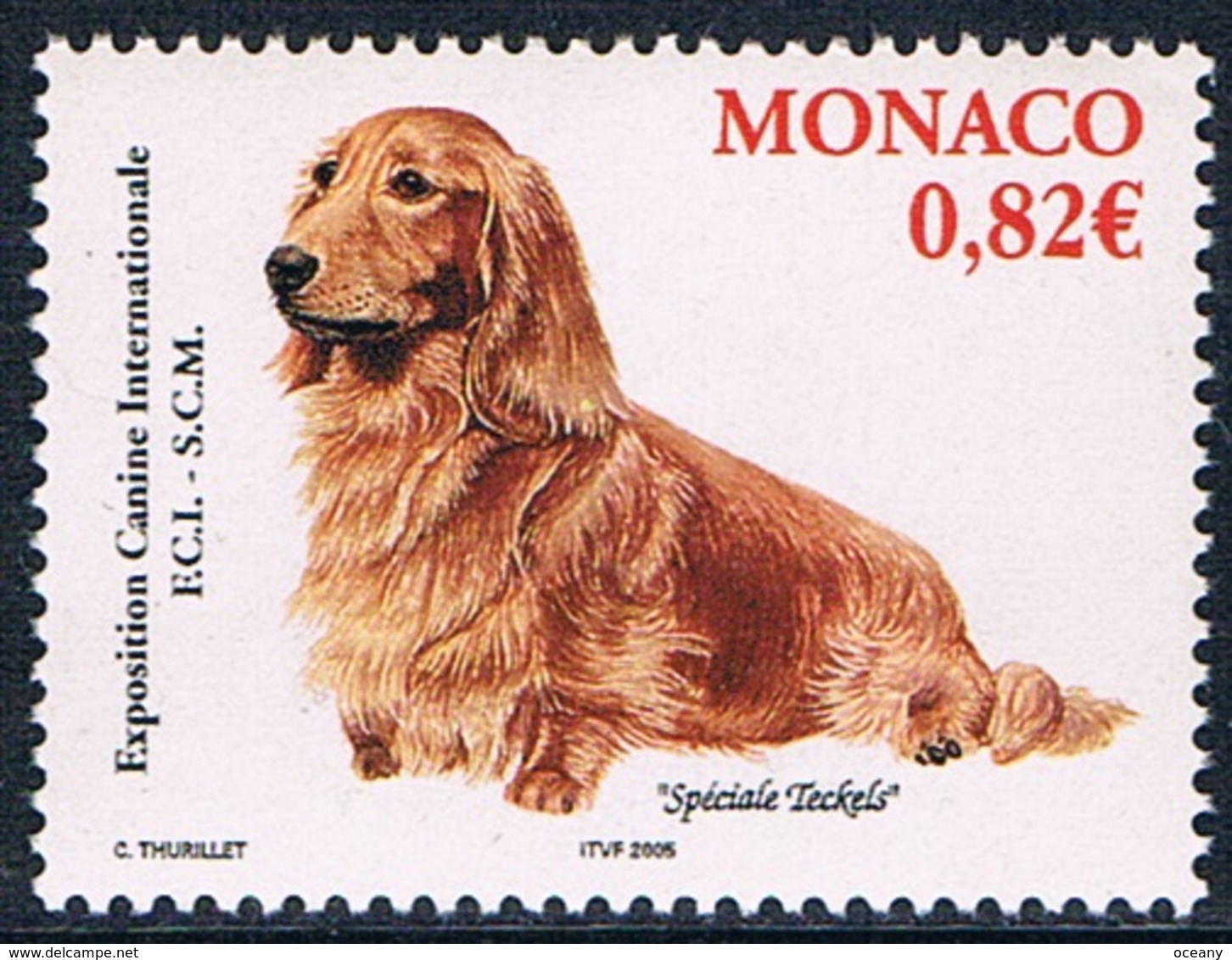 Monaco - Exposition Canine Internationale (Teckel) 2481 (année 2005) ** - Chiens