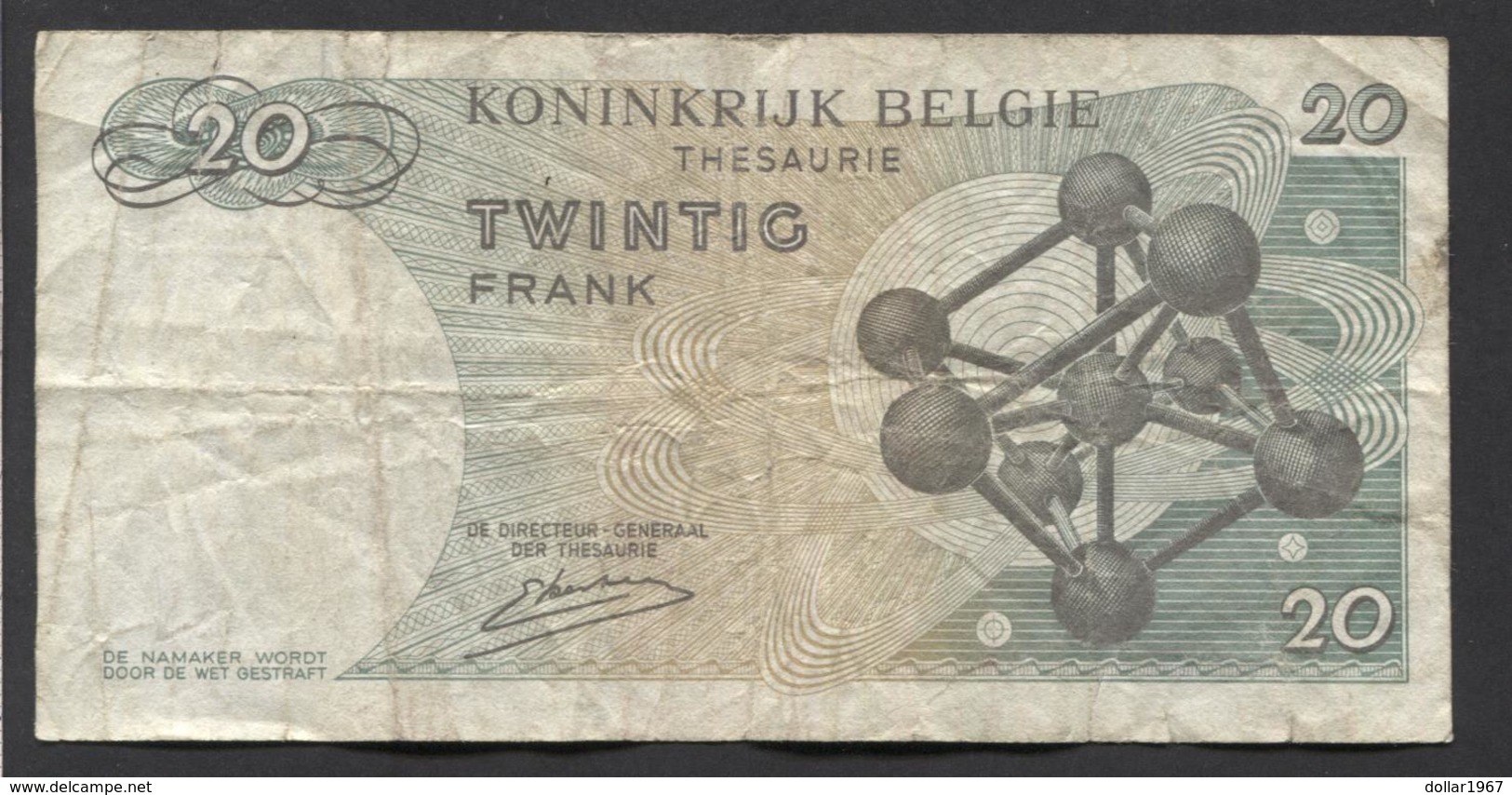 België Belgique Belgium 15 06 1964 -  20 Francs Atomium Baudouin. 3 R 2241347 - 20 Francs