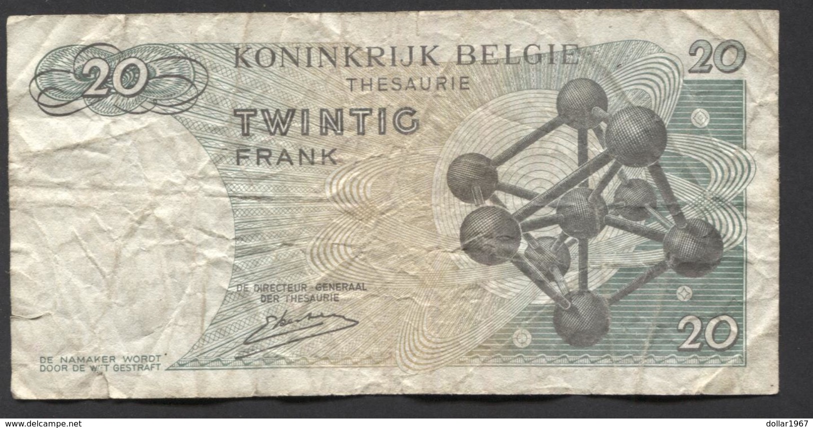 België Belgique Belgium 15 06 1964 -  20 Francs Atomium Baudouin. 3 R 2520913 - 20 Francos