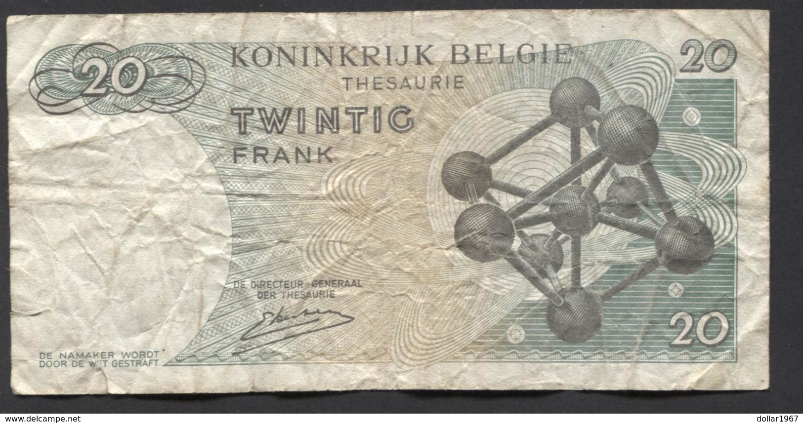 België Belgique Belgium 15 06 1964 -  20 Francs Atomium Baudouin. 3 R 2520913 - 20 Francs