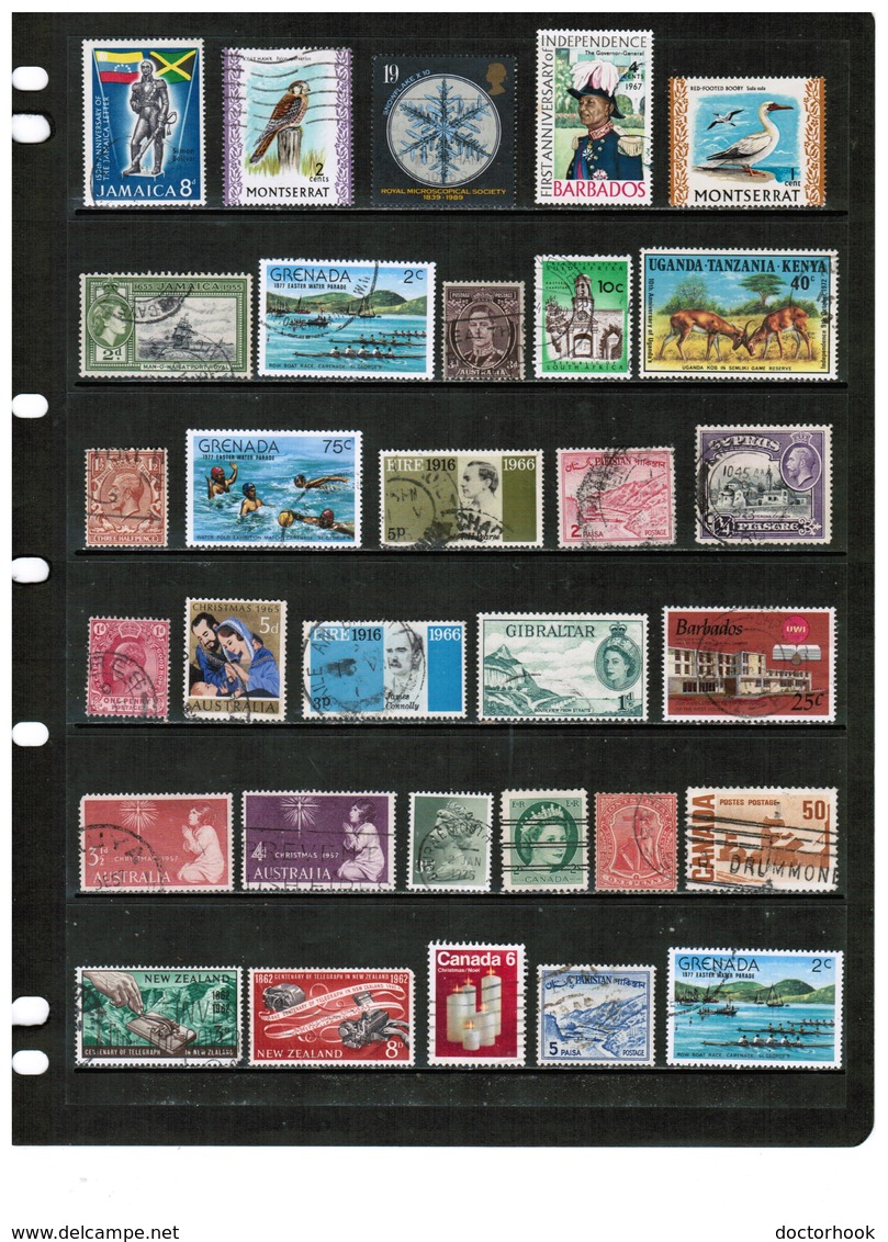 BRITISH COMMONWEALTH---Collection Of USED DL-691 - Collections (without Album)