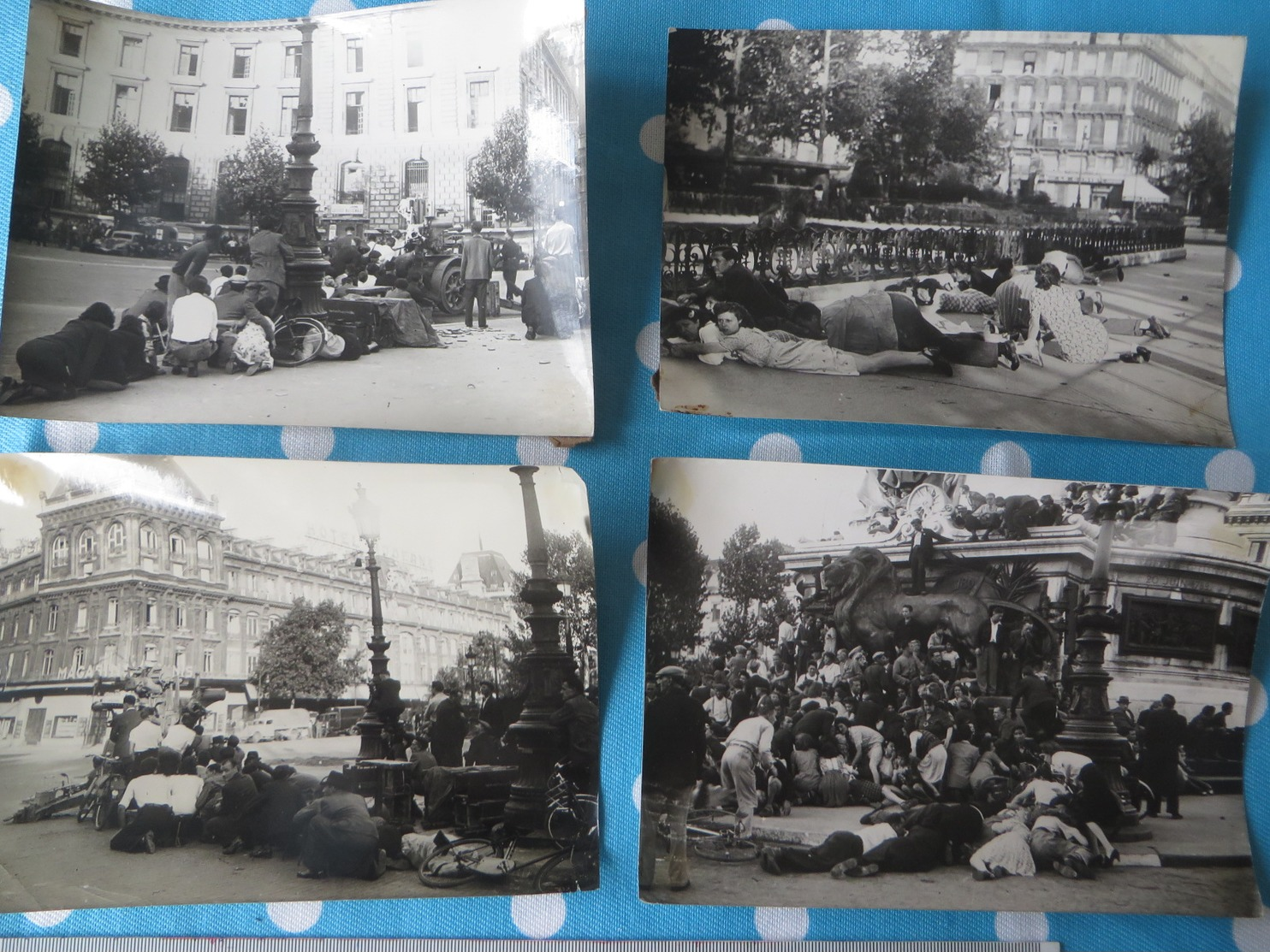 GUERRE 1939/1945 , 4 Photos L.A.P.I.,meusure,,, 13cm  X  18cm - War, Military