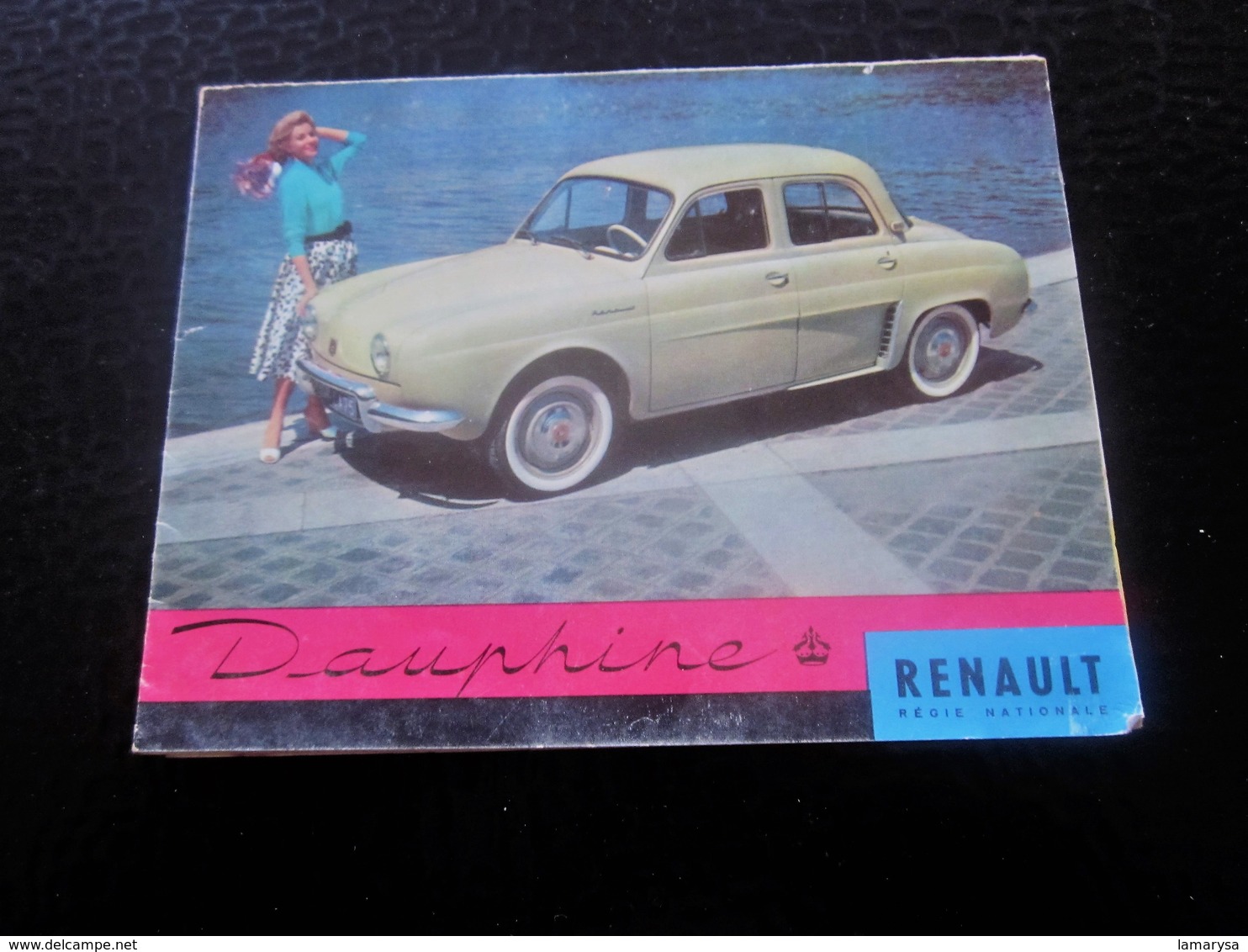 1960 DAUPHINE RENAULT DÉPLIANT PUBLICITAIRE Transports Voiture Automobile DAUPHINE RENAULT Autres Collections - Cars