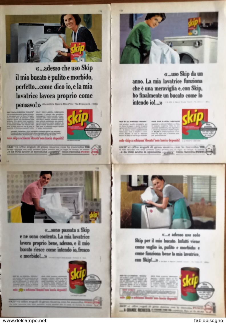 1964 - SKIP - 4 Pag.  Pubblicità Cm. 13x18 - Pubblicitari