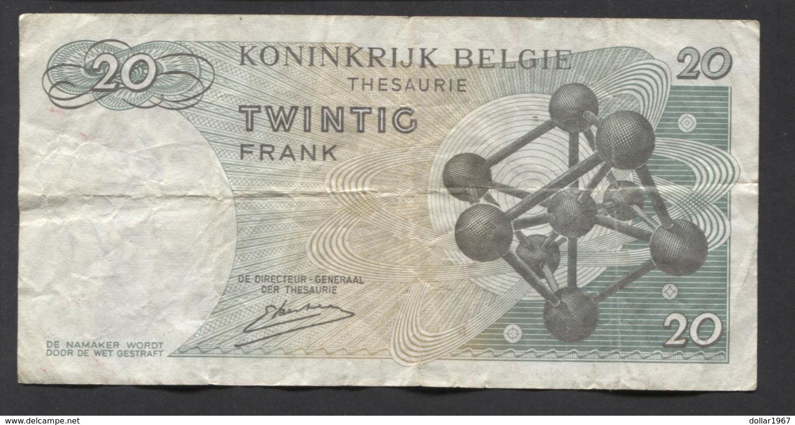 België Belgique Belgium 15 06 1964 -  20 Francs Atomium Baudouin. 3 R 7098463 - 20 Francos