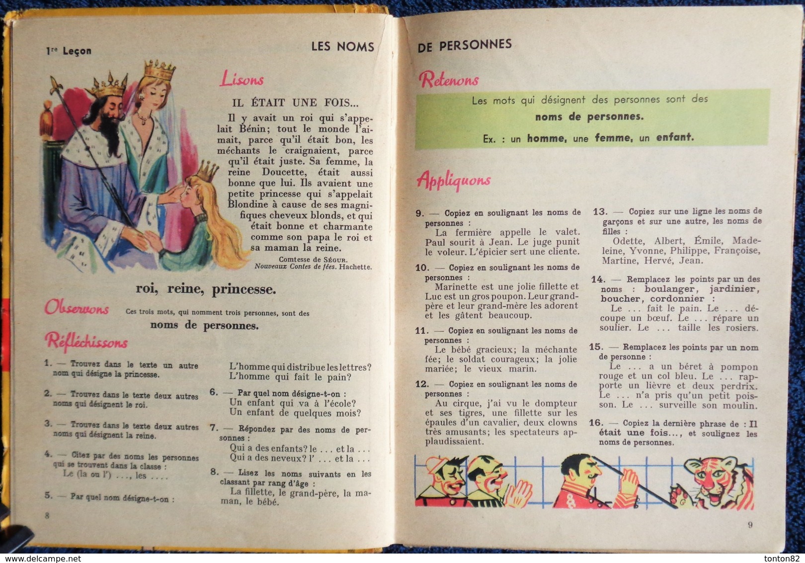 E. Grammont & A. Hamon - Grammaire Française - Premier Livre - Librairie Hachette - ( 1957 ) . - 6-12 Ans