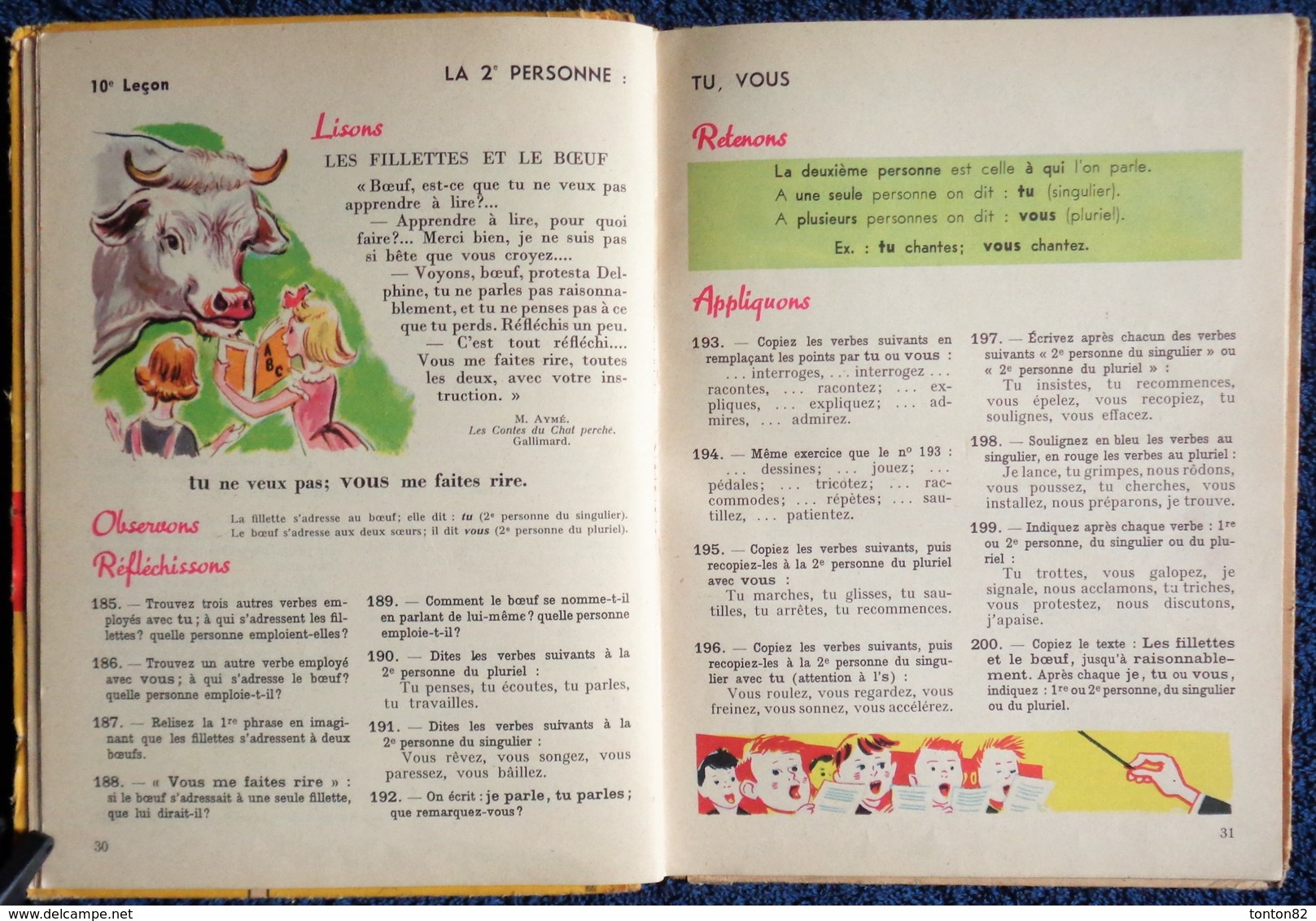 E. Grammont & A. Hamon - Grammaire Française - Premier Livre - Librairie Hachette - ( 1957 ) .