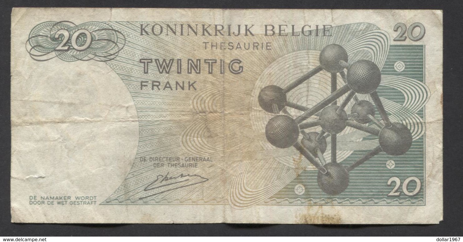 België Belgique Belgium 15 06 1964 -  20 Francs Atomium Baudouin. 3 R 8011092 - 20 Francos