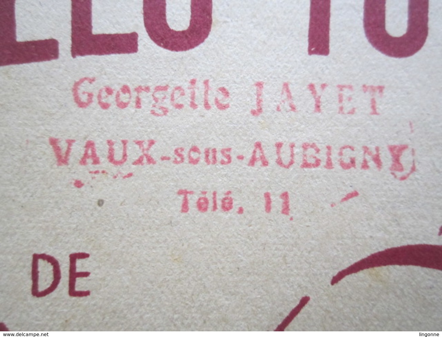 VAUX Sous AUBIGNY Georgette JAYET PARTITION HELLO SAMMY HELLO TOMMY RAY DUDOUIS EDITION SALABERT  17,5 X 27,5 Cm Env - Autres & Non Classés