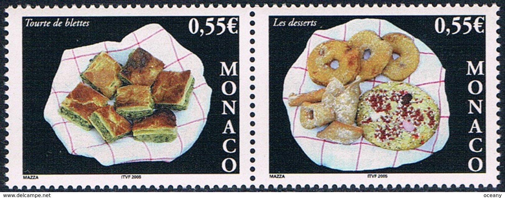 Monaco - Gastronomie 2489/2490 (année 2005) ** - Nuevos