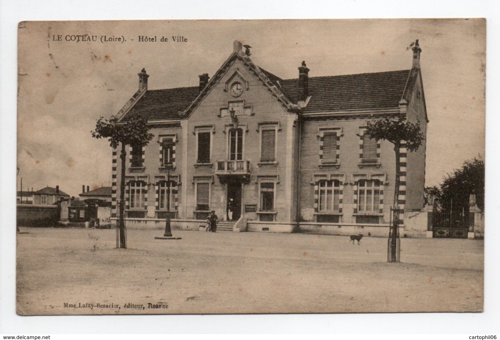 - CPA LE COTEAU (42) - Hôtel De Ville - Edition Lafay-Besacier - - Other & Unclassified