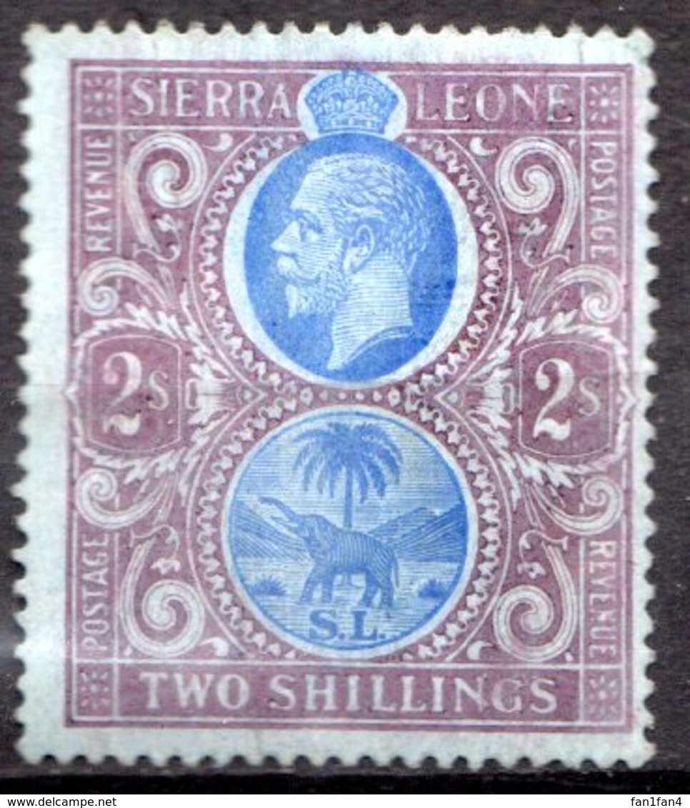 SIERRA LEONE - (Colonie Britannique) - 1912 - N° 102 - 2 S. Violet Et Outremer S. Azuré - (George V) - Sierra Leone (...-1960)