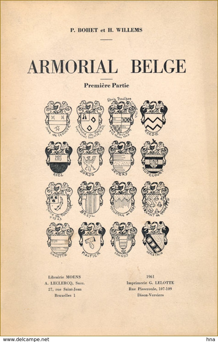 Armorial Belge Illustré - Biographie