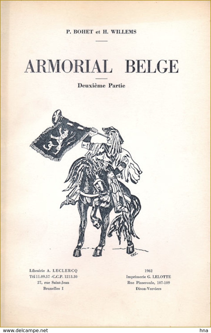 Armorial Belge Illustré - Biografie