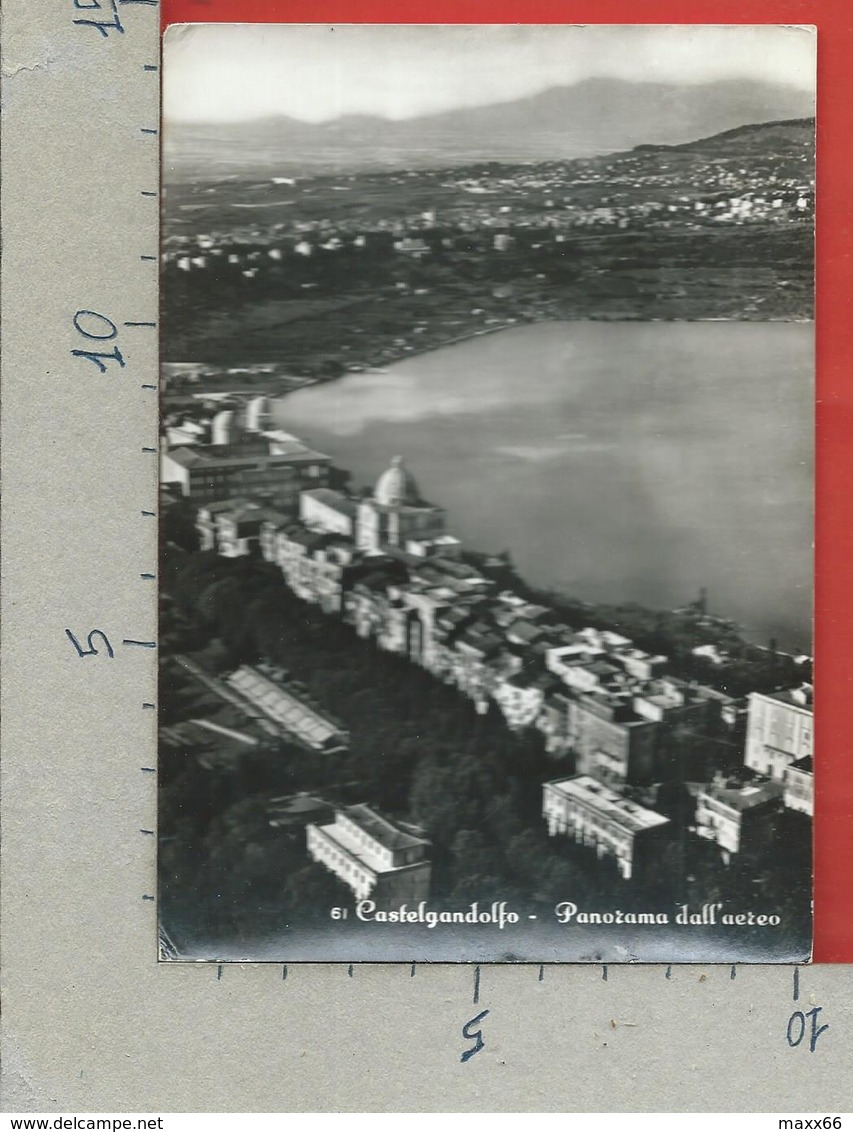 CARTOLINA VG ITALIA - CASTELGANDOLFO (ROMA) - Panorama Dall'aereo - 10 X 15 - ANN. 1962 - Autres & Non Classés