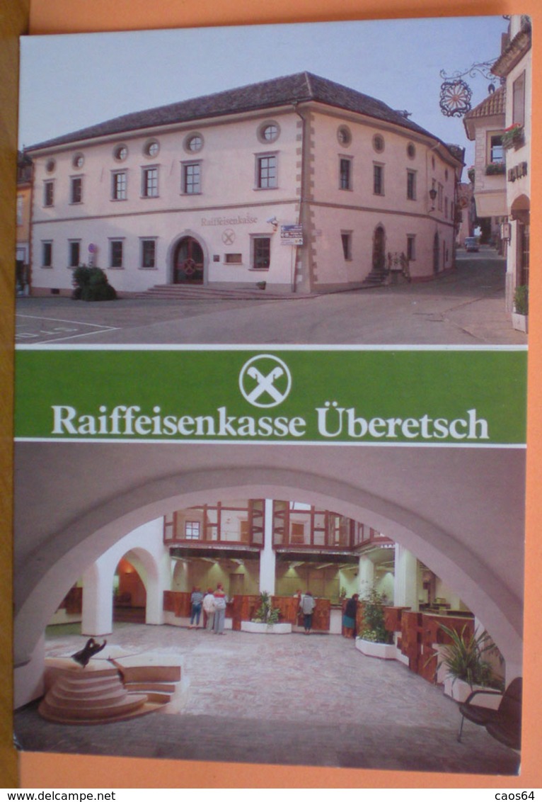 Banca RAIFFEISEN Sede S. MICHELE/APPIANO Raiffeisenkasse Uberetsch  Cartolina  Viaggiata 1988 - Banques