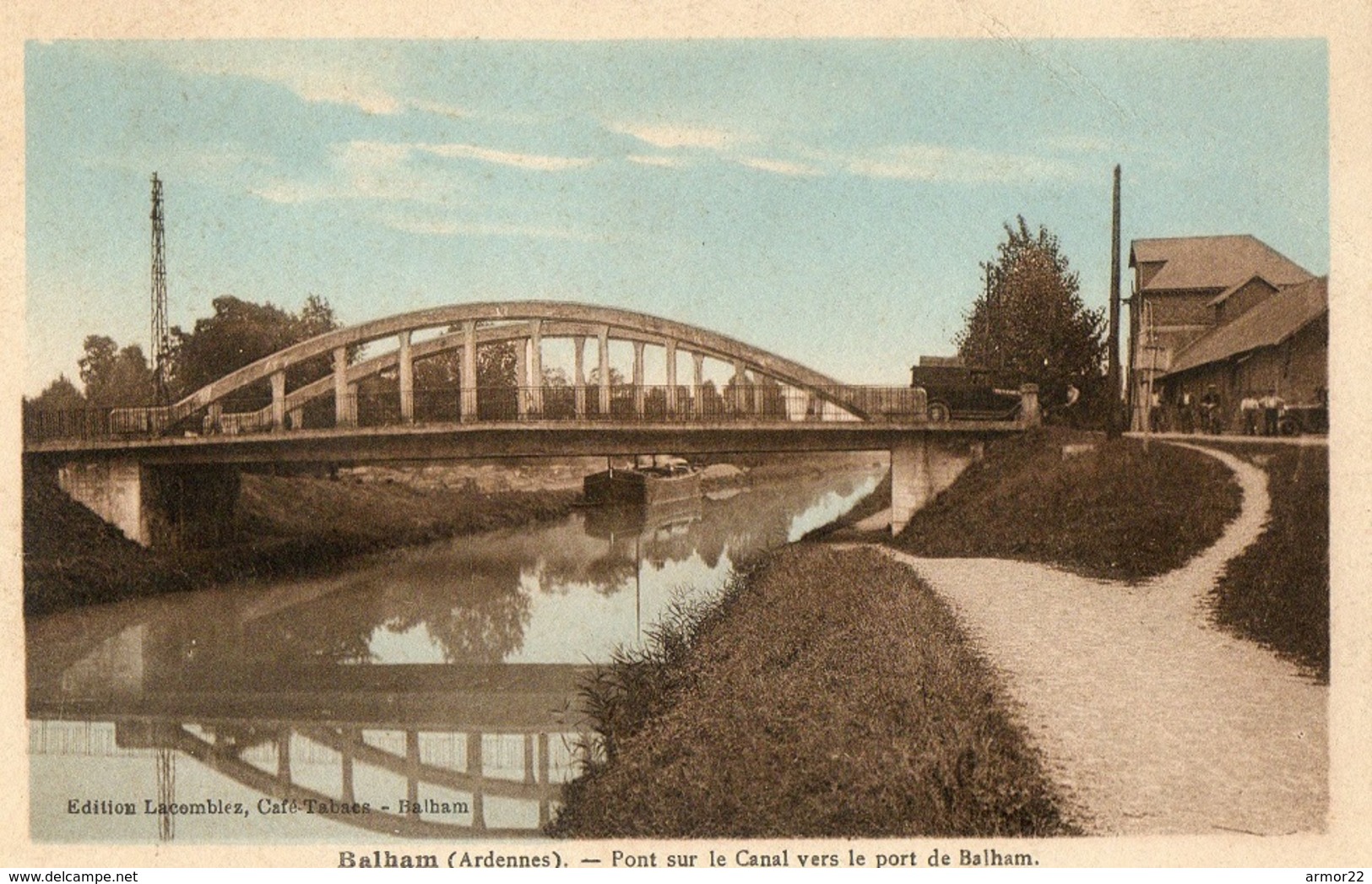 CPA Balham Pont Sur Le Canal Vers Le Port De Balham - Autres & Non Classés