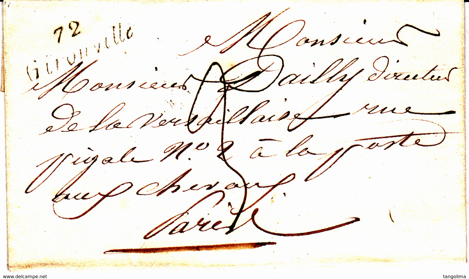 Cursive 72 Gironville (Maisse) - Collection De Seine Et Oise - 1848 - 1801-1848: Précurseurs XIX