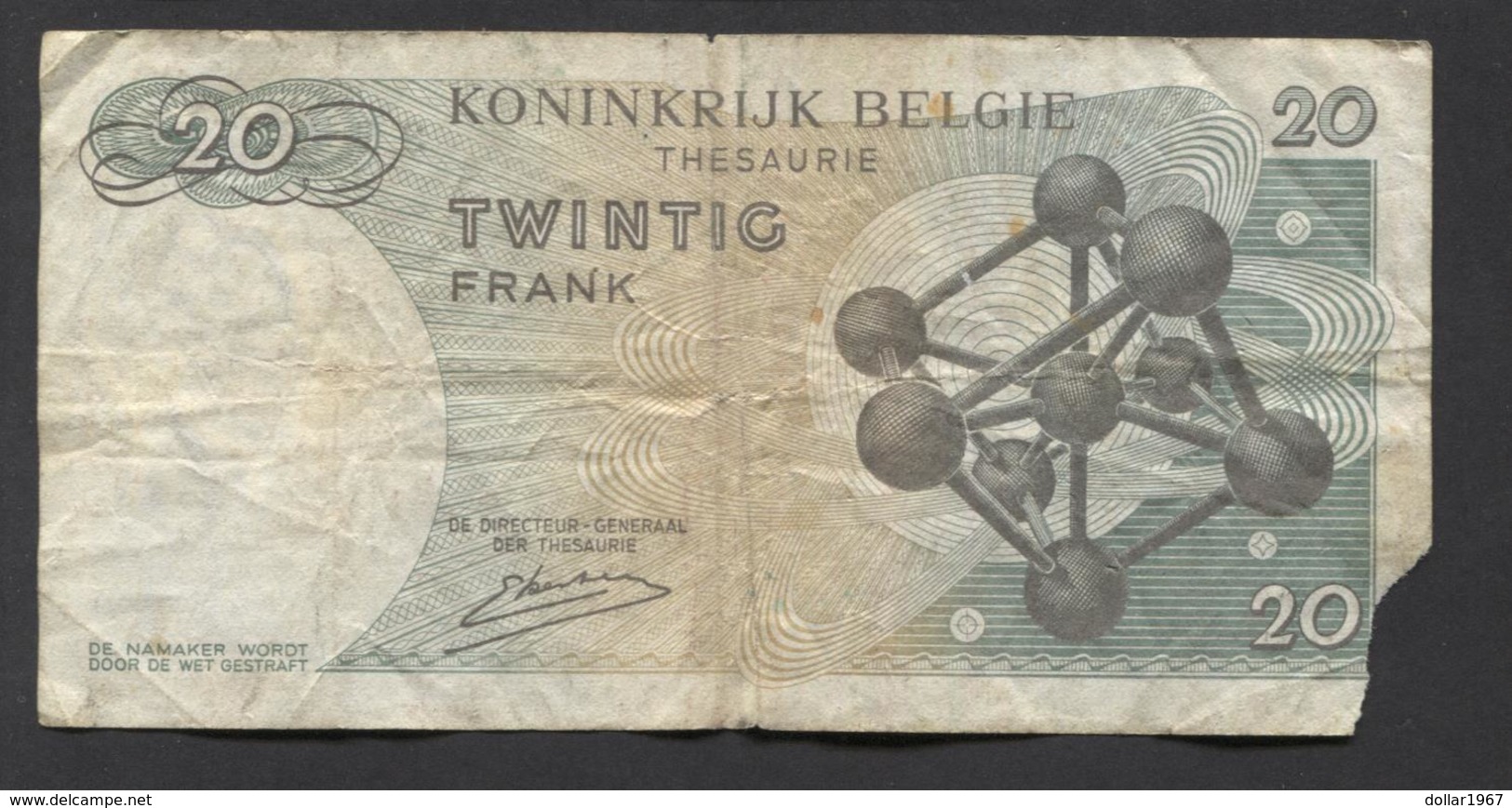 België Belgique Belgium 15 06 1964 -  20 Francs Atomium Baudouin. 3 S 7007104 - 20 Francos