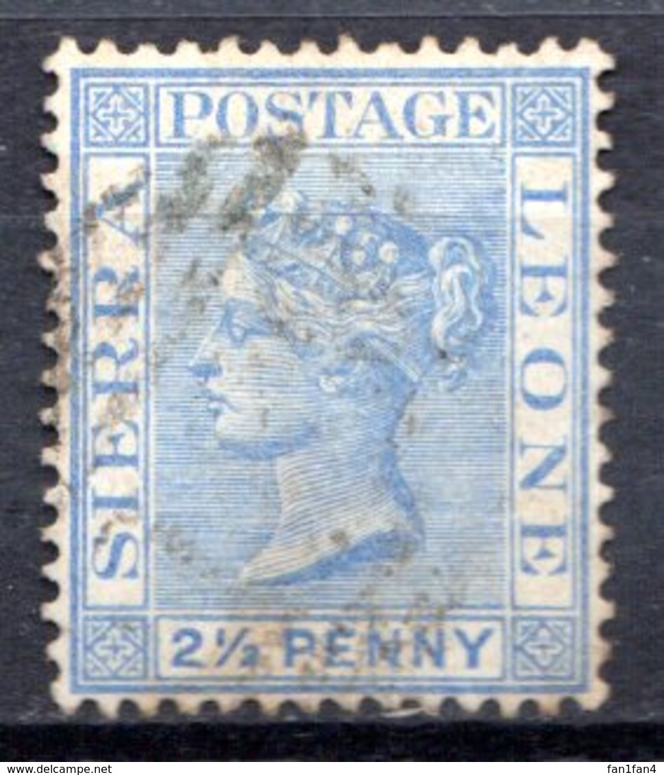 SIERRA LEONE - (Colonie Britannique) - 1883-95 - N° 24 - 2 1/2 P. Bleu - (Victoria) - Sierra Leone (...-1960)