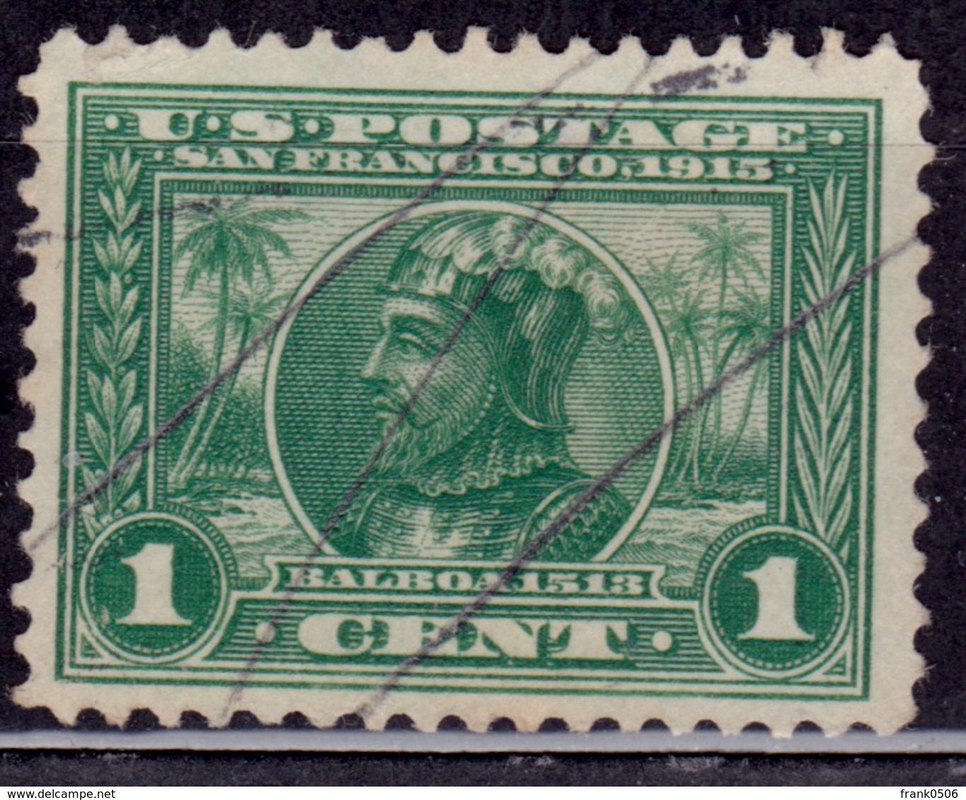 United States, 1913, Panama - Pacific Exposition, 1c, Sc#397, Used - Used Stamps