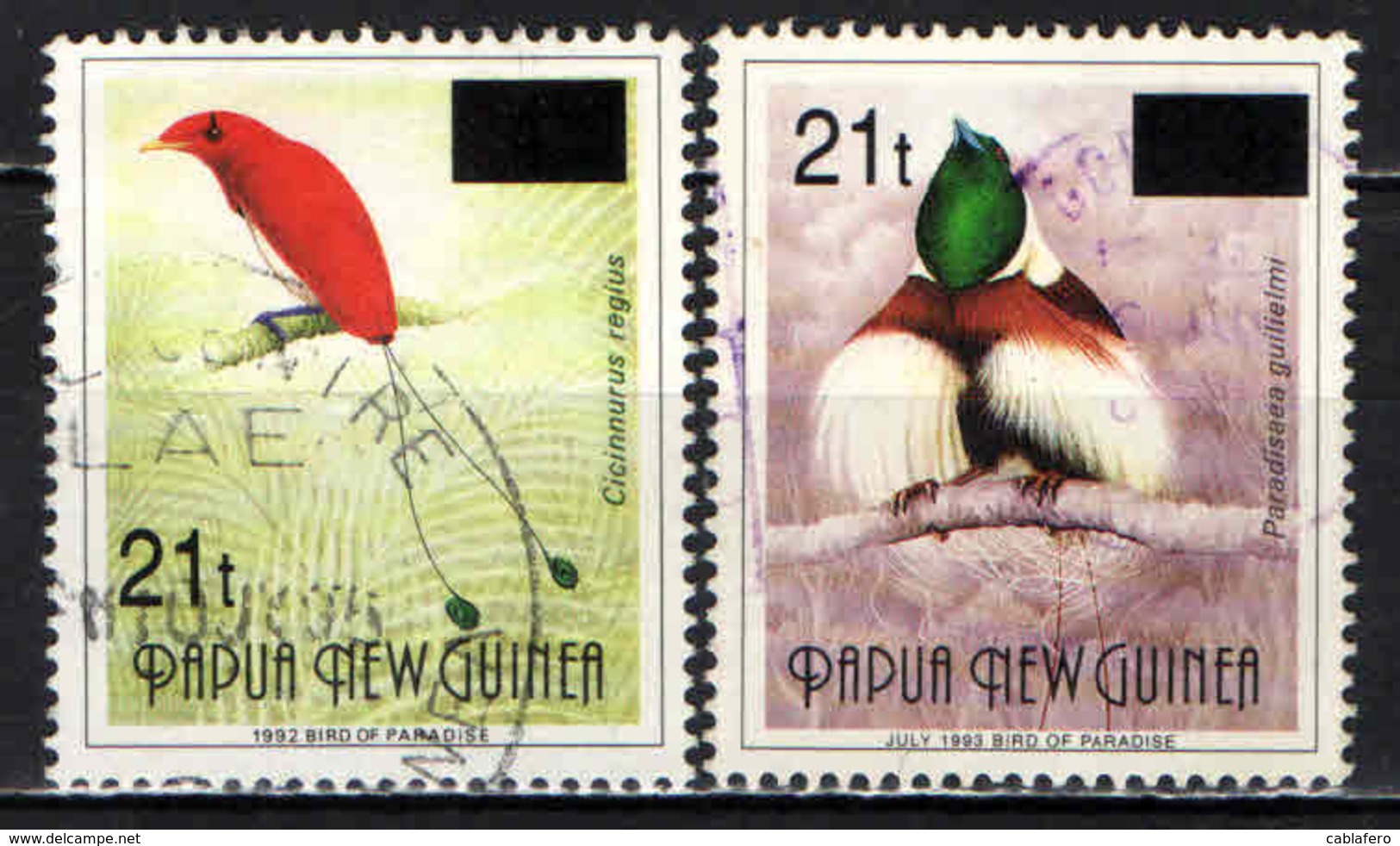 PAPUA NUOVA GUINEA - 1995 - Birds - Overprinted - USATI - Papua Nuova Guinea