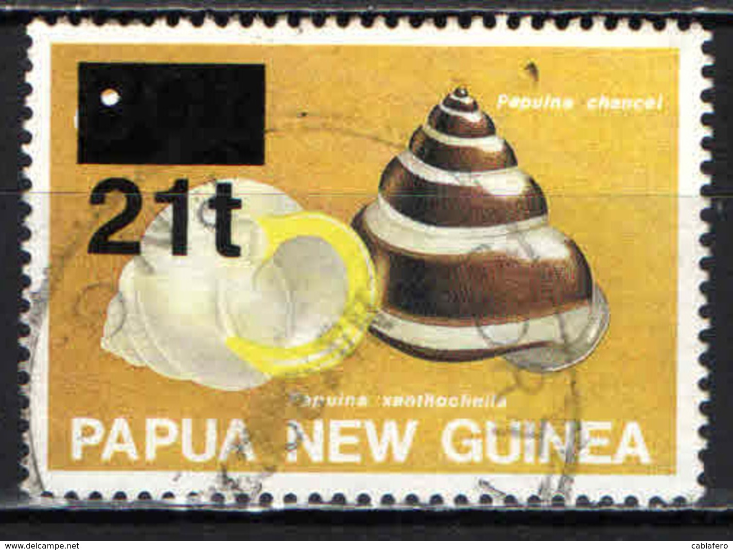 PAPUA NUOVA GUINEA - 1994 - Shells - Overprinted - USATO - Papua Nuova Guinea
