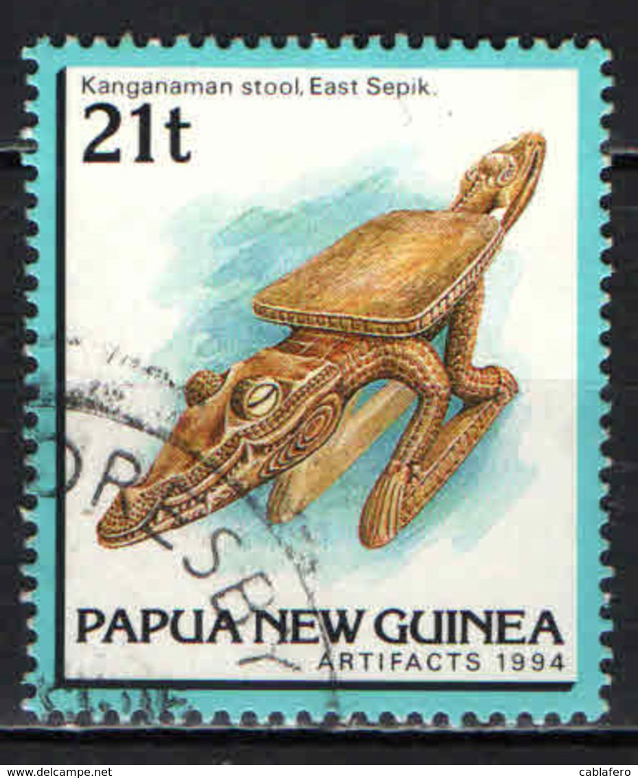 PAPUA NUOVA GUINEA - 1994 - Kanganaman Stool, East Sepik - USATO - Papua Nuova Guinea