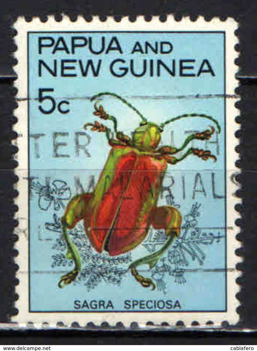 PAPUA NUOVA GUINEA - 1967 - Leaf Beetle - USATO - Papua Nuova Guinea