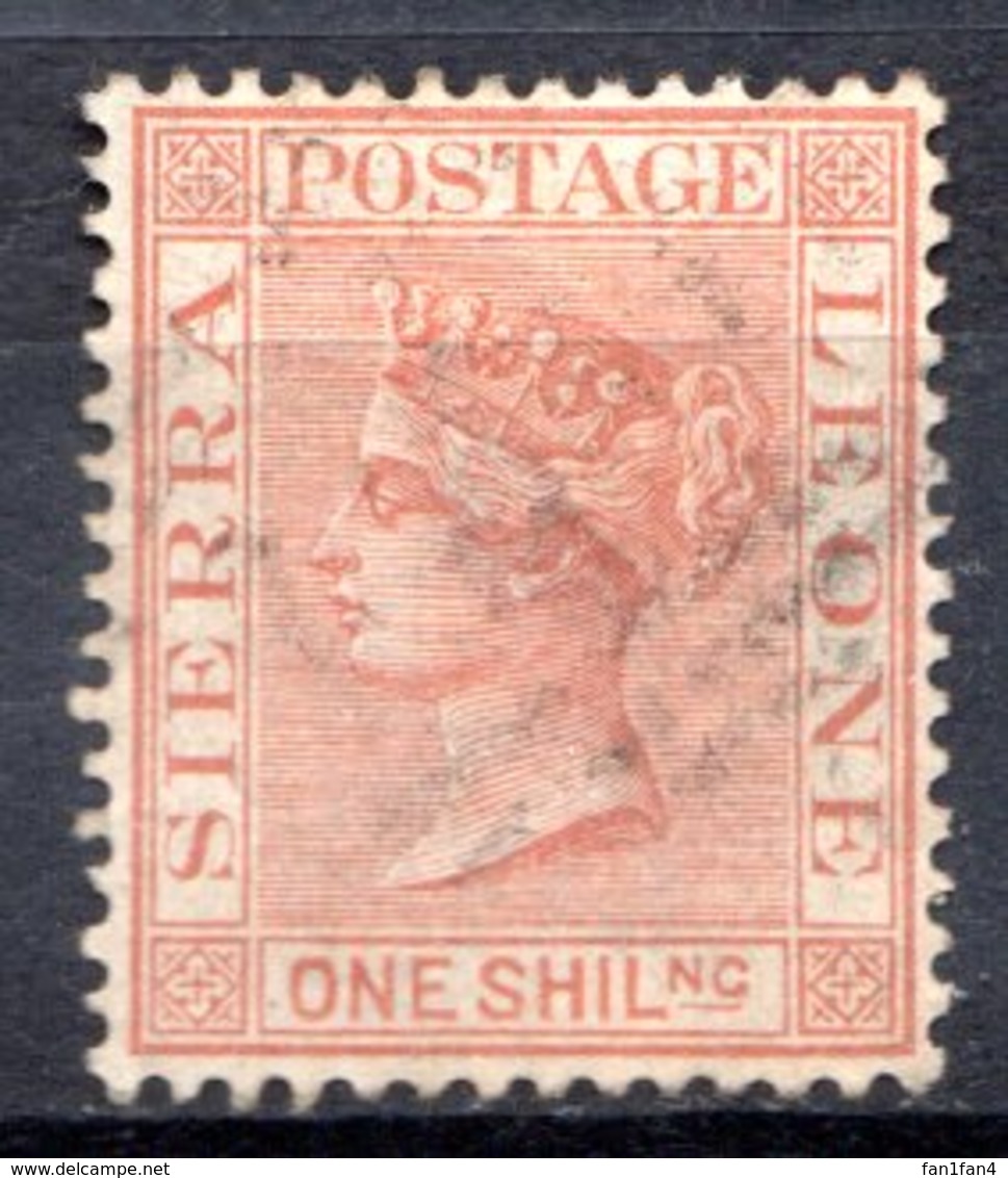 SIERRA LEONE - (Colonie Britannique) - 1883-95 - N° 28 - 1 S. Rouge-brun - (Victoria) - Sierra Leone (...-1960)