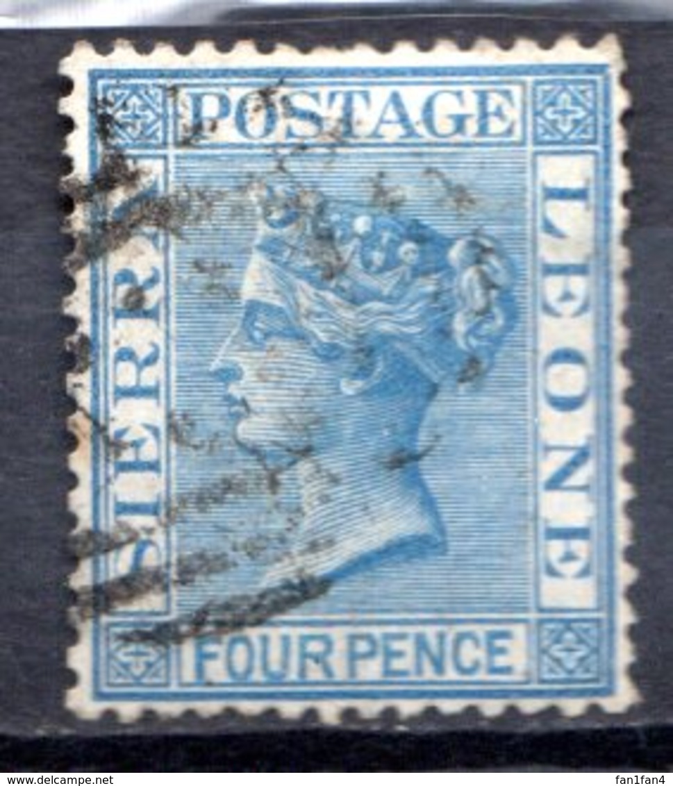 SIERRA LEONE - (Colonie Britannique) - 1876-96 - N° 15 - 4 P. Bleu - (Victoria) - Sierra Leone (...-1960)