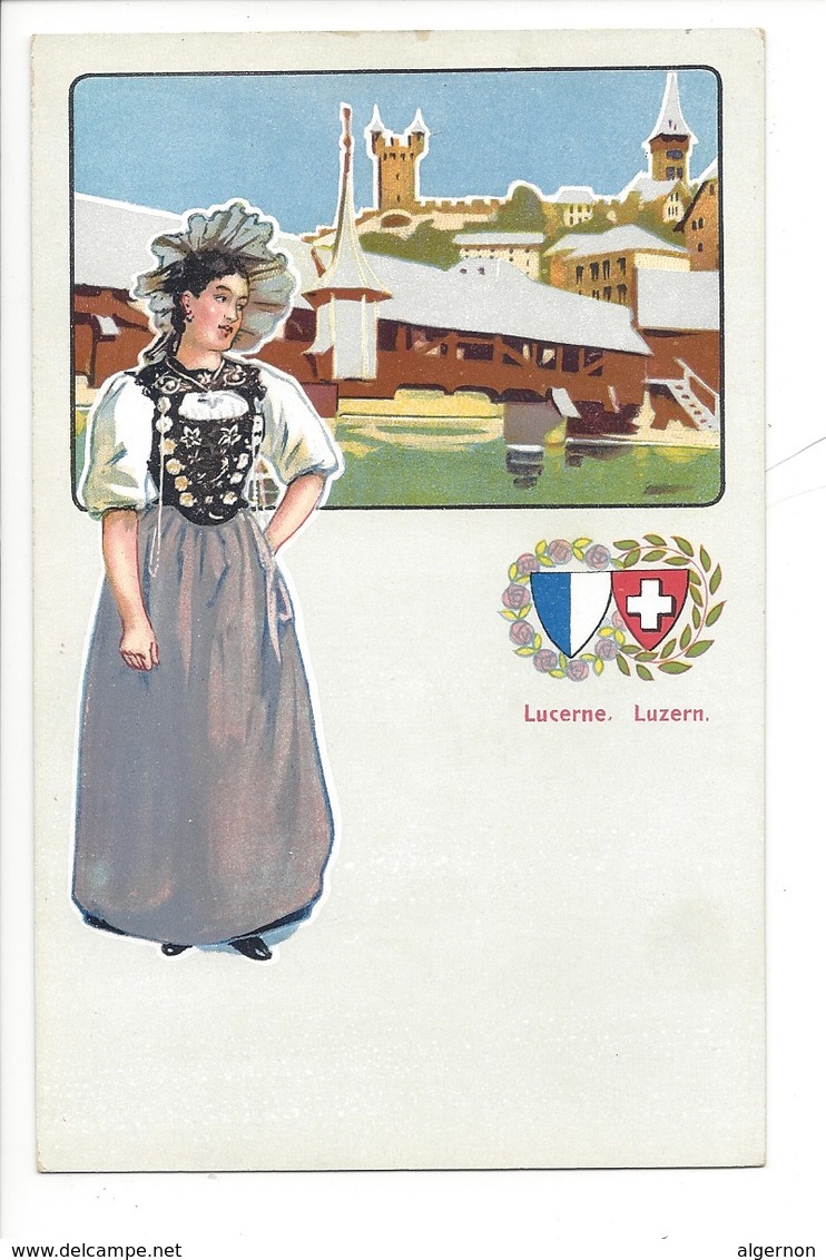 21940 - Costumes Suisses Lucerne Luzern Schweizer Trachten - Costumes